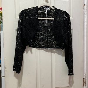 NWT Sexy Black Lacey Shrug / Bolero